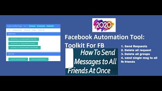 Toolkit for Facebook  2020 Removed Chrome Extension [upl. by Ipoillak]