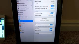 How to enable private browsing in Safari on the iPad 1 iPad 2 iPad 3 iPhone 5 IOS [upl. by Marillin361]