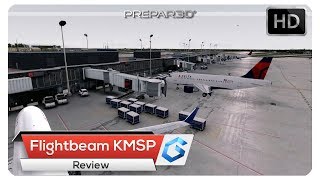 P3Dv4 Flightbeam Minneapolis KMSP  Review [upl. by Esom]