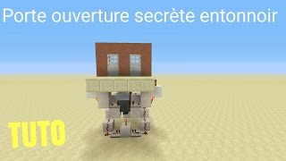 TUTO Minecraft Porte à ouverture secrète avec entonnoir PS4 PS3XBOX360XBOXONE [upl. by Dazhehs]