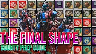 Destiny 2 Bounty Prep Guide For The Final Shape [upl. by Yasmeen472]