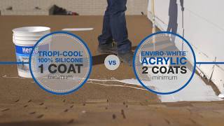 Henry How To Choose Acrylic vs Silicone White Roof Coating [upl. by Kcirdorb822]