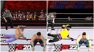 WWE 2K20 PPSSPP Vs WWE 2K22 PPSSPP Finishers Comparison Part 3 [upl. by Demha]