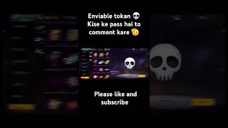 Enviable token 💀freefire gaming rijjubhaigaming suscribeme like [upl. by Nohtan929]