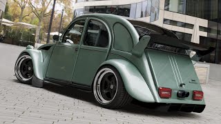 Midengine Citroen 2CV6 Thunderbucket  walkaround [upl. by Manlove859]