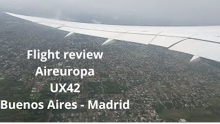 ✅ Flight Review  Air Europa UX 42 from Buenos Aires to Madrid [upl. by Templia231]