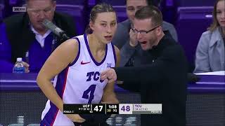 👀 TCU VOLLEYBALL Players 1st Minutes On Basketball Team As WalkOn Due To Lack Of Healthy Players [upl. by Nosnehpets]