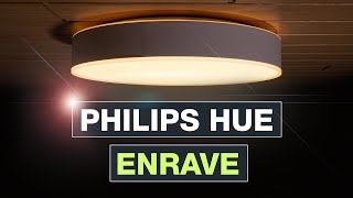 Philips Hue Enrave Deckenleuchte  Wir haben die Lampe eingerichtet und ausprobiert  Testventure [upl. by Reinald]