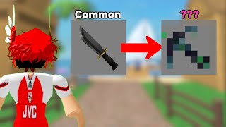 I SPEEDRAN the COMMON to GODLY challenge in Roblox MM2 🔪😱 [upl. by Drofla]