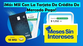 La Tarjeta De Crédito De Mercado Pago Ahora Tiene Meses Sin Inteses Fuera De Mercado Libre [upl. by Barnie692]