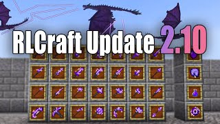 Massive RLCraft 210 Update  Lightning Dragon Official Wiki OP Items etc [upl. by Saticilef]