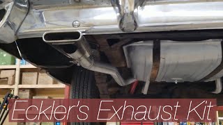 57 CHEVY ECKLER’S EXHAUST KIT WORTH IT [upl. by Lander]