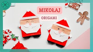 Jak zrobić Mikołaj Origami  DIY Tutorial [upl. by Ardnosal530]