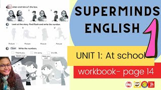 Super Minds 1 Unit 1  At School  Workbook page 14 AUDIO [upl. by Okiek]