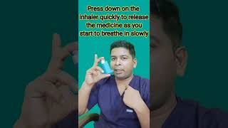 How To Use Metered Dose Inhaler Step by Step  MDI Inhaler Ka Use Kaise Karen [upl. by Chesney]