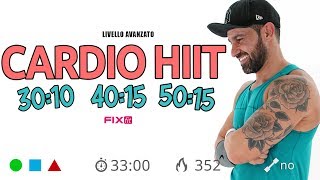 Cardio HIIT Esercizi Cardio Brucia Grassi Ad Alta Intensità [upl. by Weinstock]