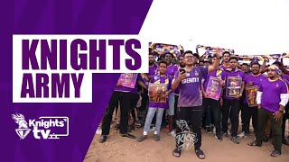 Knights Armys Fan Support for KKR in Every City  TATA IPL 2024 [upl. by Ellita]