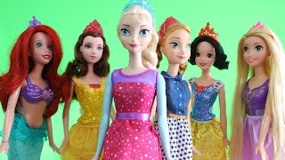 Frozen Elsa Recebe Visita das Disney Princesas em Português Novelinha da Frozen [upl. by Tab]