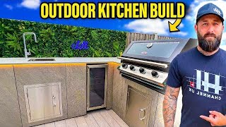 How We Built The Ultimate Luxury Outdoor BBQ Kitchen [upl. by Enelkcaj]