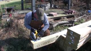 How to Build a Pole Barn Pt 3  Setting Posts [upl. by Nolyag]