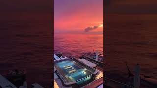 Sunset onboard superyacht LOON in CAPRI [upl. by Aleedis]