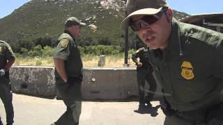 US Border Patrol Break In Driver Window Cam Pine Valley California 31 May 2013 Lawless DHS [upl. by Ezitram]