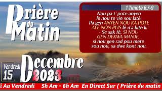 FEM GRAS SEIGNEUR  VENDRDI 15 DECEMBRE 2023  PRIERE DU MATIN  FRERE BIGOT LUXONER [upl. by Nref]