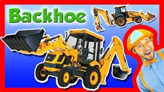 Backhoe Excavator for Kids  Explore A Backhoe [upl. by Nash]