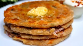 Onion Chili Paratha  Onion Lachcha Paratha  प्याज़ का तीखा चटपटा पराठा [upl. by Emmons966]