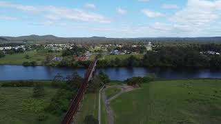 Kempsey Railway bridge drone shot [upl. by Rey212]