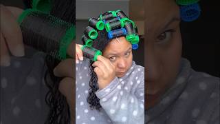 Rollerset Tutorial on Curly Hair [upl. by Salter415]