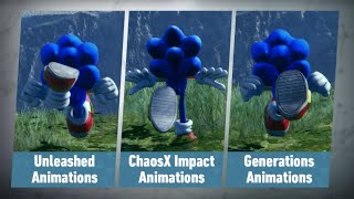 Choose Your Favorite Sonic Animations in Sonic Frontiers [upl. by Annay]