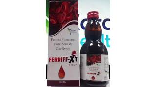 FERDIFF XT SYRUP Ferrous Fumarate Folic Acid amp Zine Syrup [upl. by Nyrhtak447]