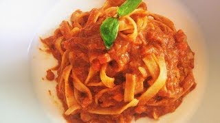 REAL Italian Pasta Bolognese  RESTAURANT RECIPE for sauce with advance preparation technique [upl. by Orlosky]