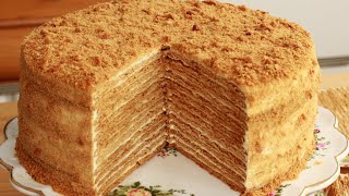 RUSKI MEDOVIK  recept za tortu ruski medovik  MEDENA TORTA  Торт Медовик [upl. by Cob]