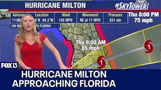 Hurricane Milton to hit Florida Gulf coast as major hurricane [upl. by Constantino]