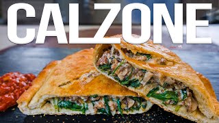 The Best Calzone Pizza Pocket Recipe  SAM THE COOKING GUY 4K [upl. by Atsiuqal905]