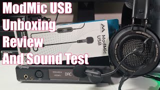 ModMic USB Unboxing Review And Sound Test [upl. by Elreath]