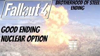 Fallout 4  Good Ending  Brotherhood of Steel Ending Destroy Institute [upl. by Niabi264]