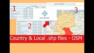 Open street map How to download Administrative data country boundaries from OSM Geofabrik [upl. by Aneerak]