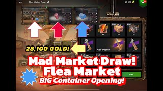 wot Blitz Mad Market Draw amp Crate Opening BIG Container Opening 28k GOLD amp Tanks wotb WoT Blitz [upl. by Popelka298]