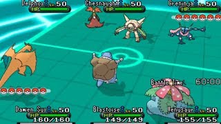 Pokemon X and Y Triple Battle WiFi  GEN 1 VS GEN 6 [upl. by Ahsinod163]