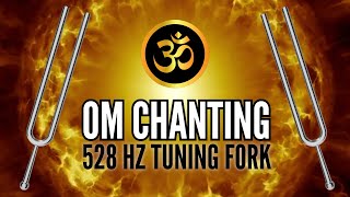 THIS Sound Healing is for Miracles 528 Hz Tuning Fork Singing Bowl AH Mantra OM Chanting [upl. by Adnolat]