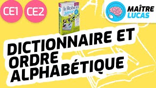 Utiliser le dictionnaire  ordre alphabétique CE1  CE2  Français  Cycle 2  Vocabulaire [upl. by Wilkie247]