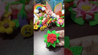 DIY Clay flower ।। Clay craft ।। Clay art ।। diy craft shortsfeed claycraft art clay [upl. by Borer215]