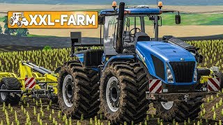 LS17 XXLFarm Ein NEW HOLLAND T9 für den breiten Grubber  LS17 Süd Thüringen 60 [upl. by Ivett]