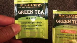 GREEN TEA  caffeinated versus decaffeinated [upl. by Wallace]