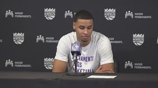 Keegan Murray Postgame Interview Kings vs Trail Blazers April 14 2024 [upl. by Budde659]