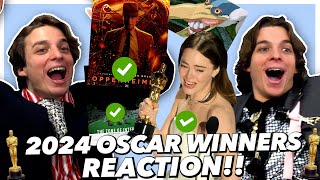 2024 Oscar Winners REACTION [upl. by Yenruoc]