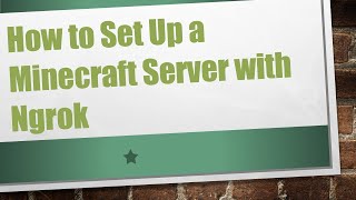 How to Set Up a Minecraft Server with Ngrok [upl. by Asilahs930]